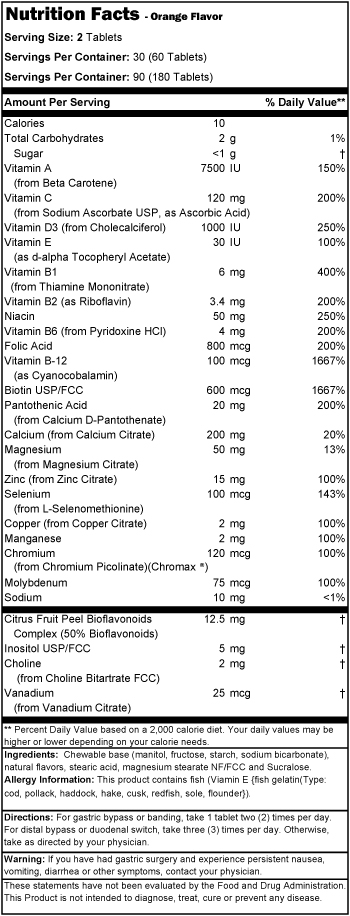 multi vitamin orange ba